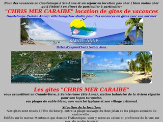 Chris mer caraïbe sainte-anne guadeloupe