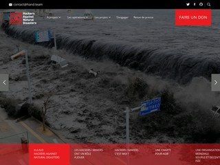 Hand, Hackers Against Natural Disaster