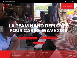 Hand, Hackers Against Natural Disaster