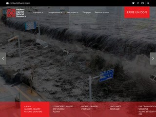 Hand, Hackers Against Natural Disaster